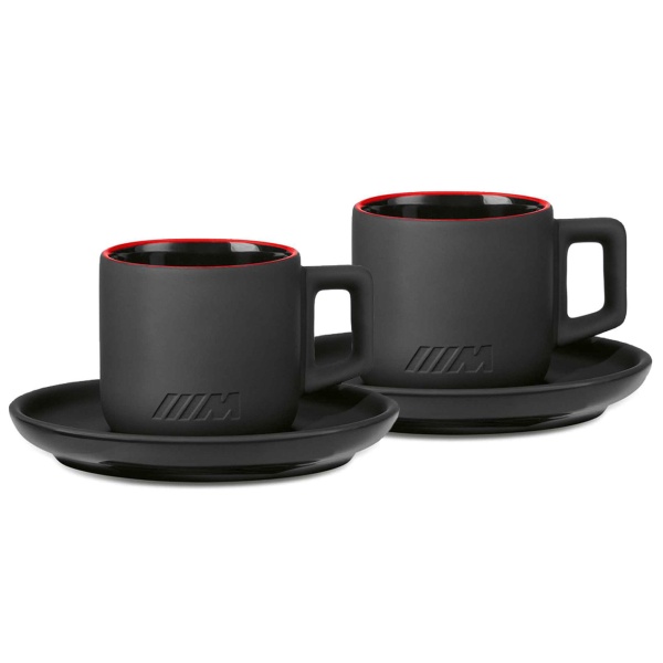 Set Cani Cafea Expresso Oe Bmw M Negru / Rosu 80232466313